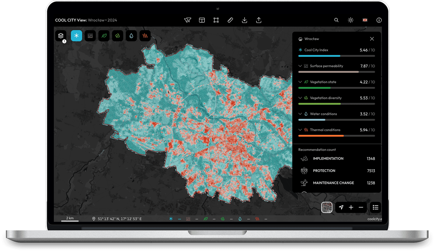 COOLCITY climate adaptation platform