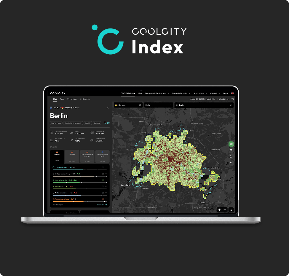 COOLCITY Index product interface