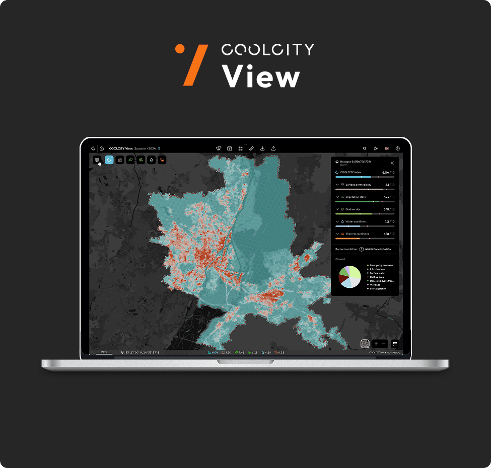 COOLCITY View product interface