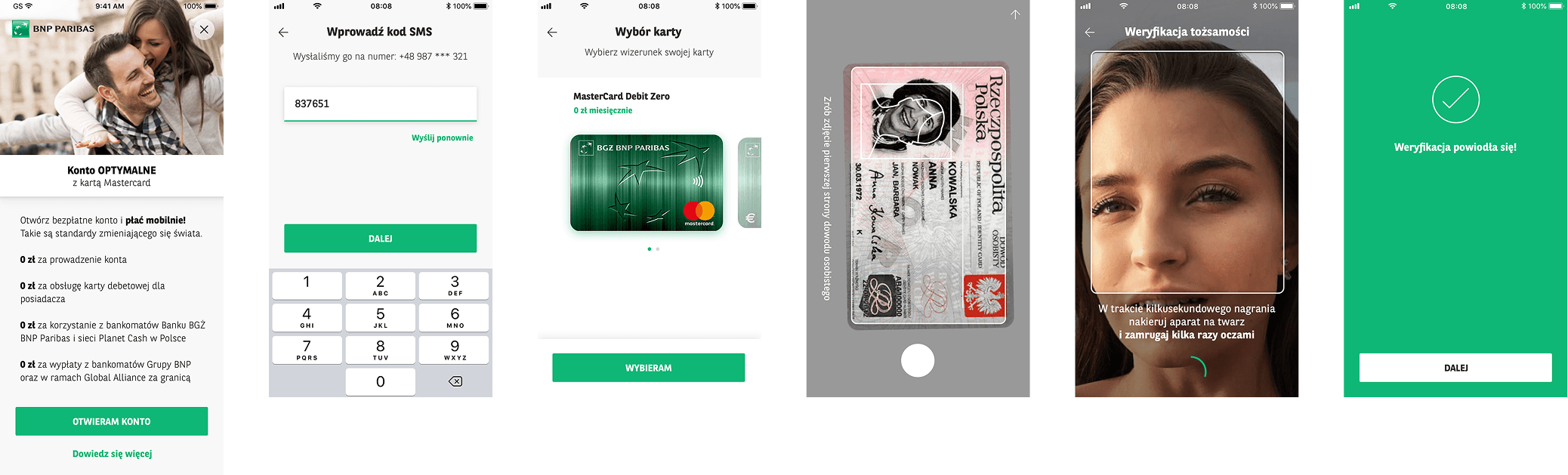 BNP Paribas Acquisition product interfaces