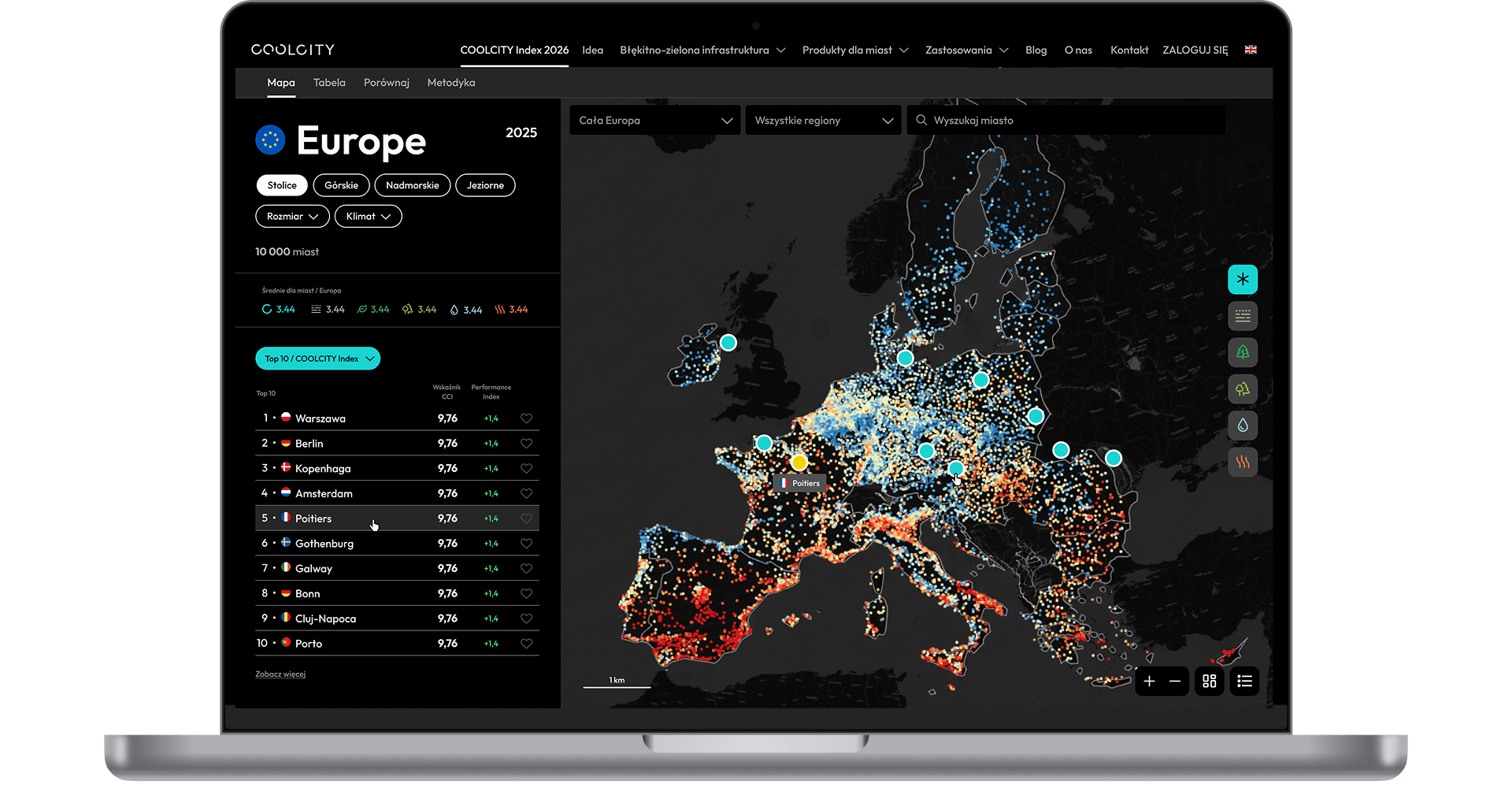 COOLCITY climate adaptation platform