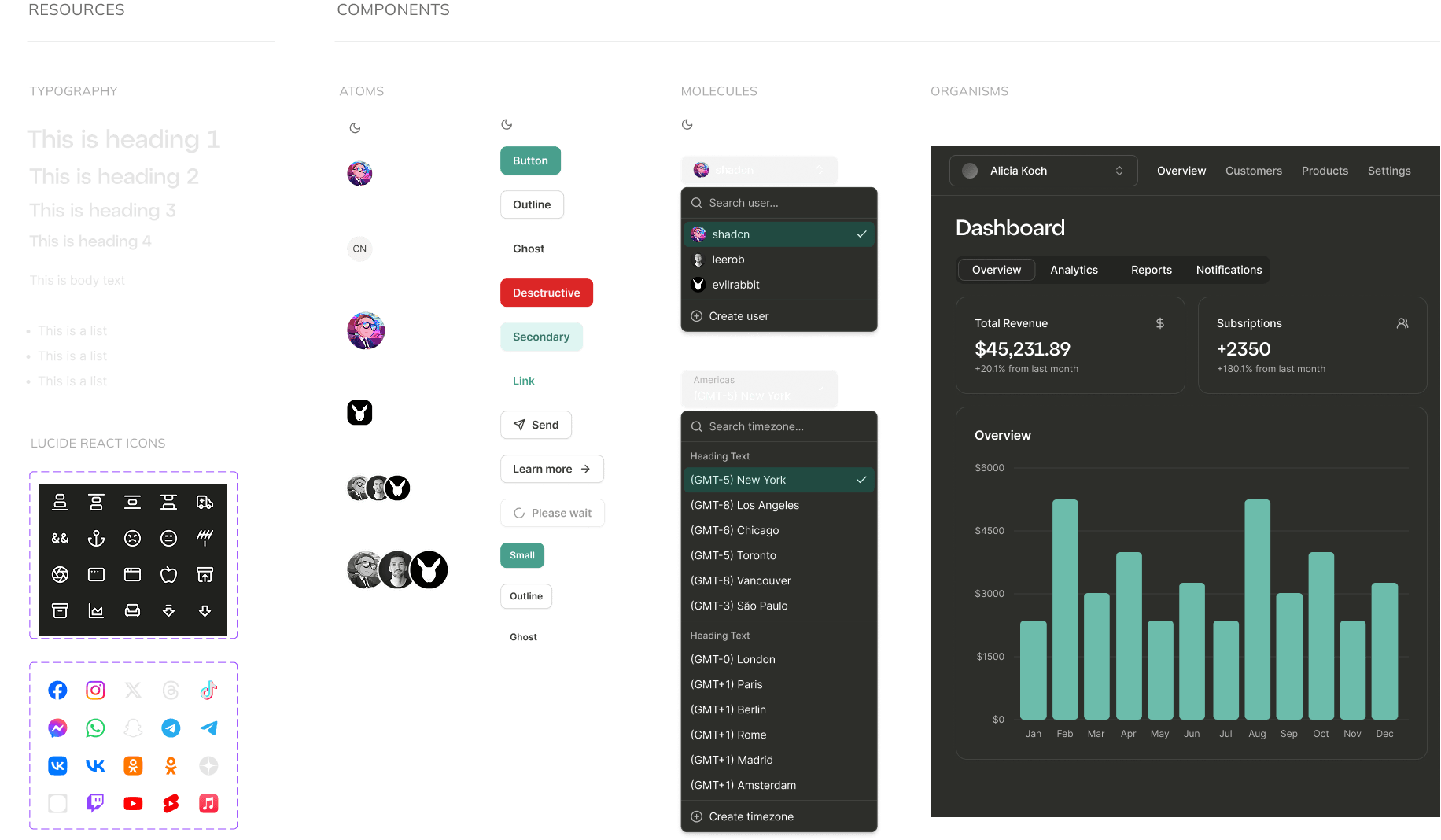 Design systems — modern shadcn/ui-based approach